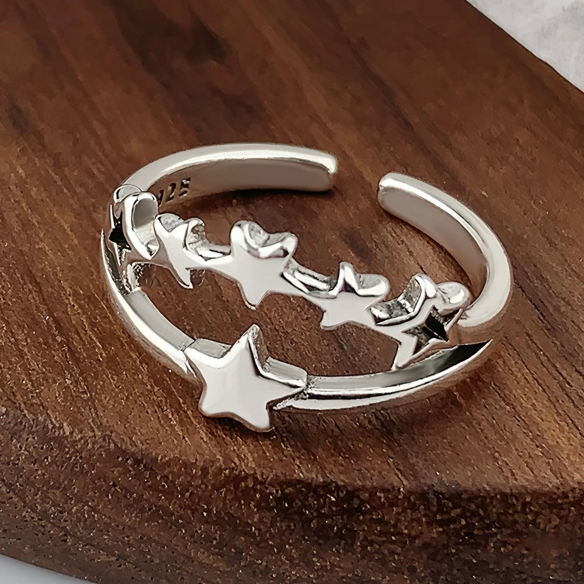 VENTFILLE 925 Sterling Silver Rings New Party Jewelry Vintage Charm Double Layer Geometric Nail Design Accessories Gift Dropship