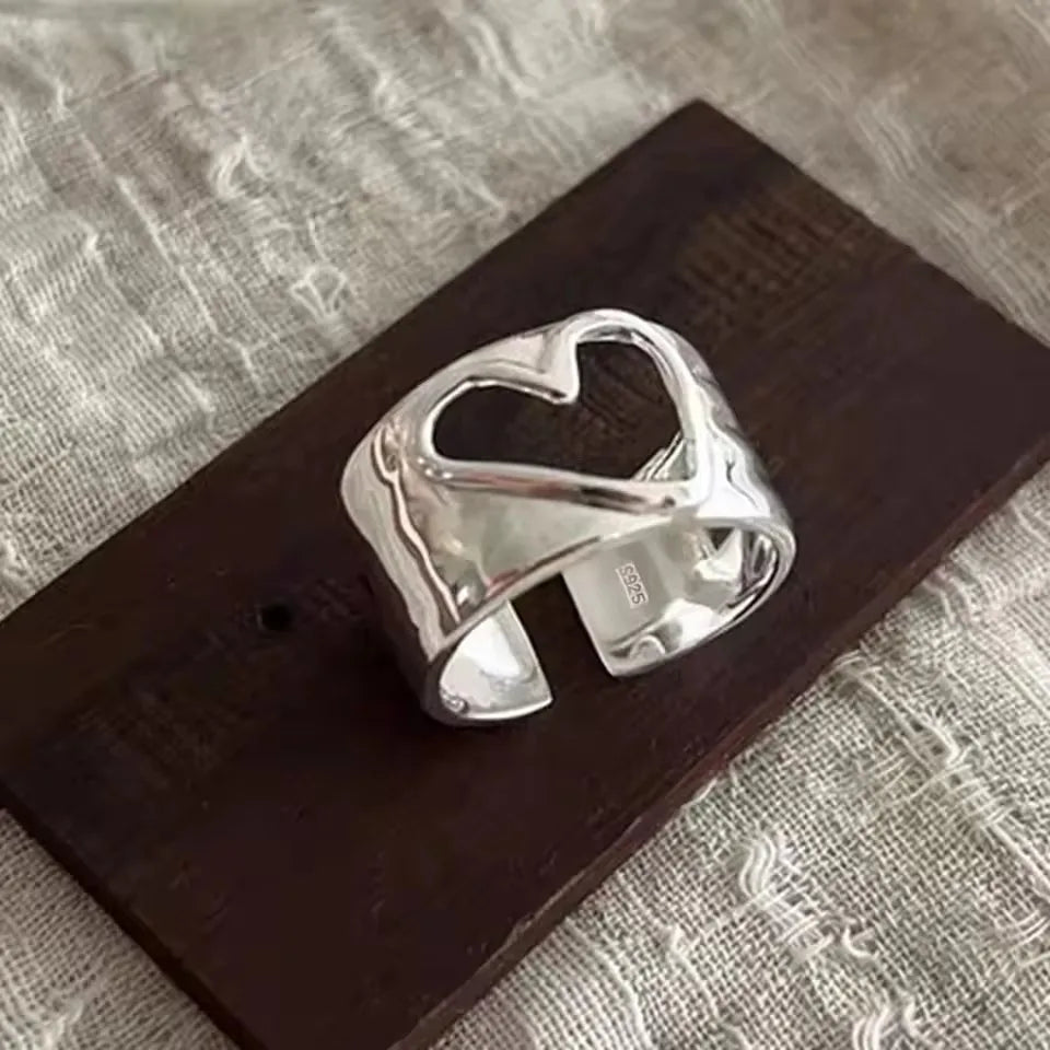 VENTFILLE 925 Sterling Silver Rings New Party Jewelry Vintage Charm Double Layer Geometric Nail Design Accessories Gift Dropship