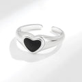 VENTFILLE 925 Sterling Silver Flower Lace Ring Korean Fashion Opening Inlaid CZ Adjustable Rings Valentine's Day Gift